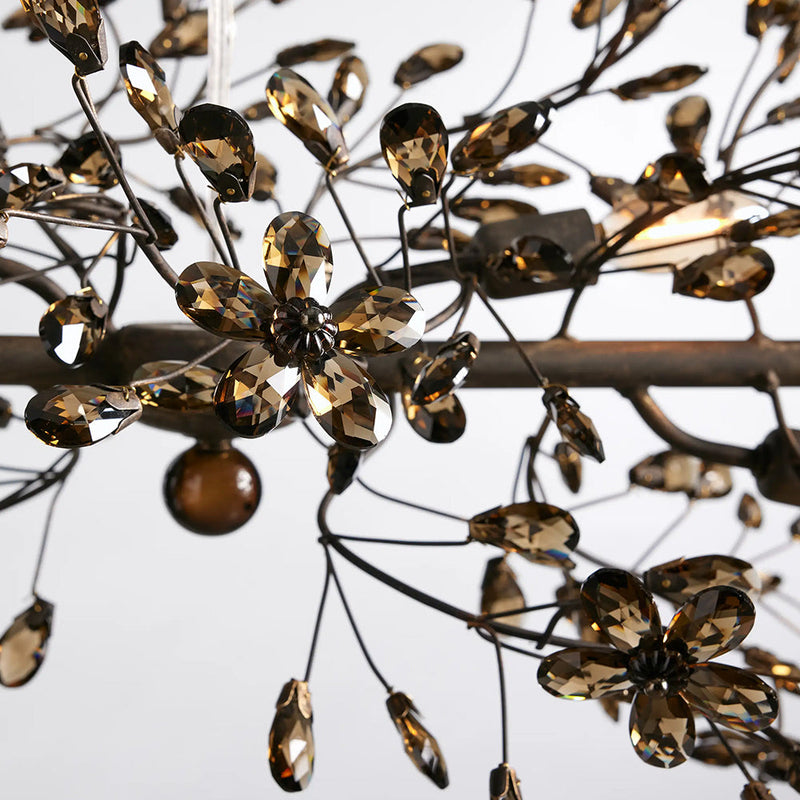 Fiore Linear Chandelier 43" 51" 68"W-Chandelier-Feyran-GOLD-43"-Feyran