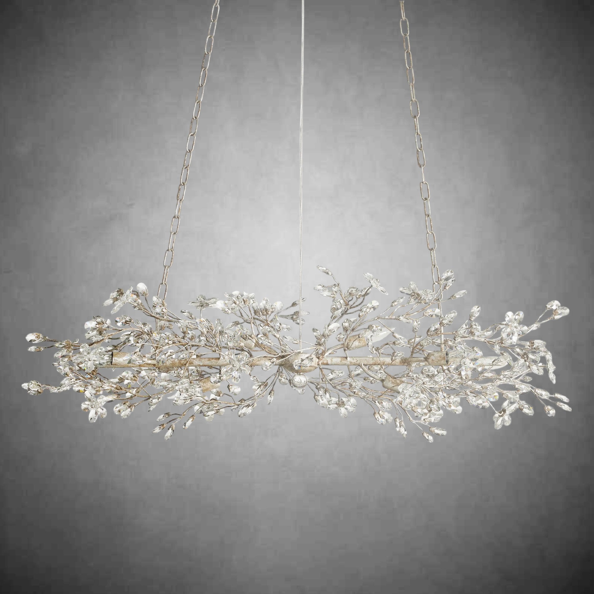 Fiore Linear Chandelier 43" 51" 68"W-Chandelier-Feyran-GOLD-43"-Feyran