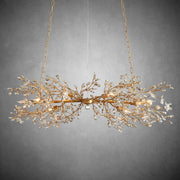 Fiore Linear Chandelier 43" 51" 68"W-Chandelier-Feyran-GOLD-43"-Feyran