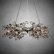 Fiore Linear Chandelier 43" 51" 68"W-Chandelier-Feyran-BRONZE/SMOKE-43"-Feyran