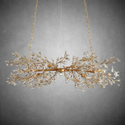 Fiore Linear Chandelier 43" 51" 68"W-Chandelier-Feyran-GOLD-43"-Feyran