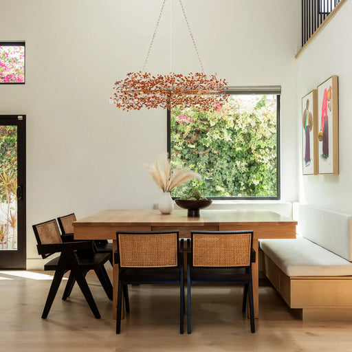 Fiore Oval Chandelier 62'' 74''-Chandelier-Feyran-BRASS/AMBER-74"-Feyran