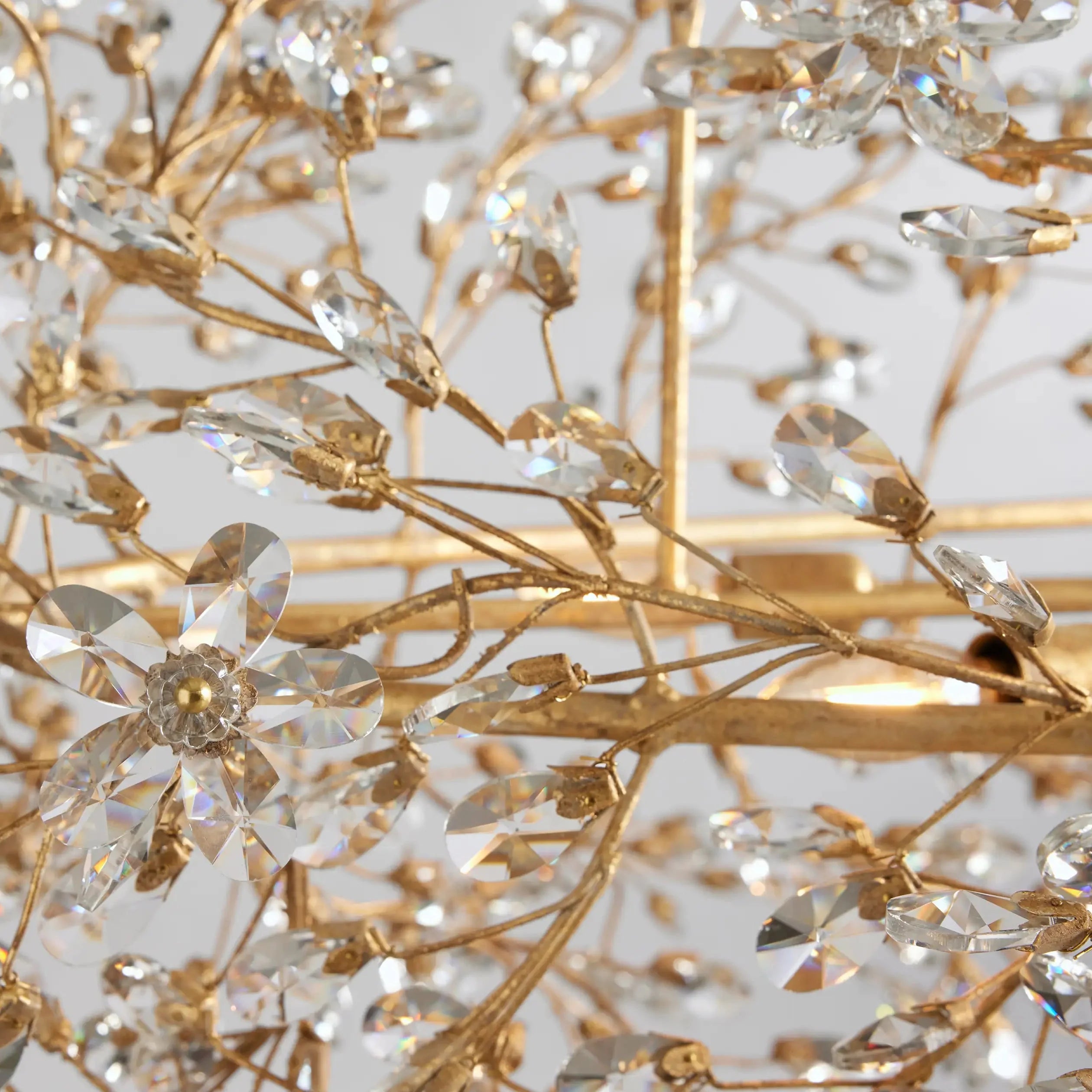 Fiore Oval Chandelier 62'' 74''-Chandelier-Feyran-GOLD-62"-Feyran
