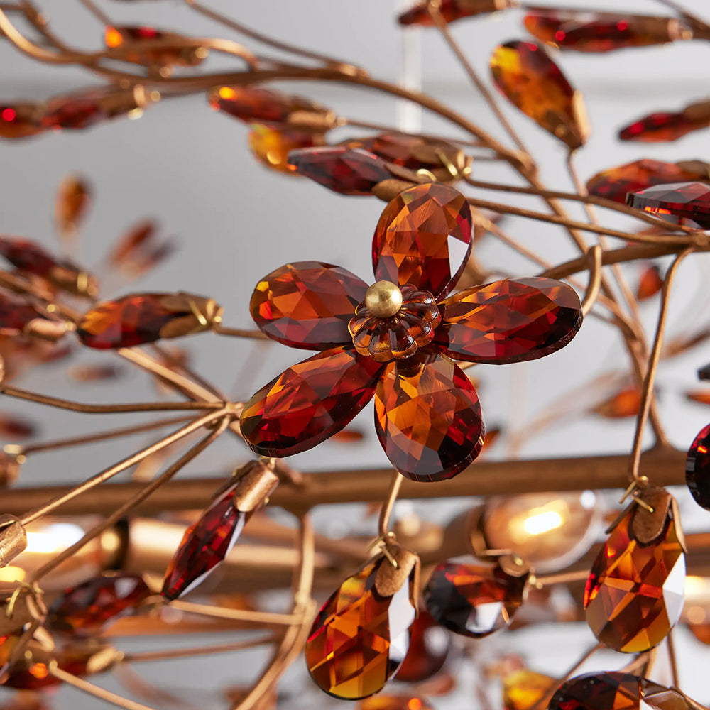 Fiore Oval Chandelier 62'' 74''-Chandelier-Feyran-GOLD-62"-Feyran