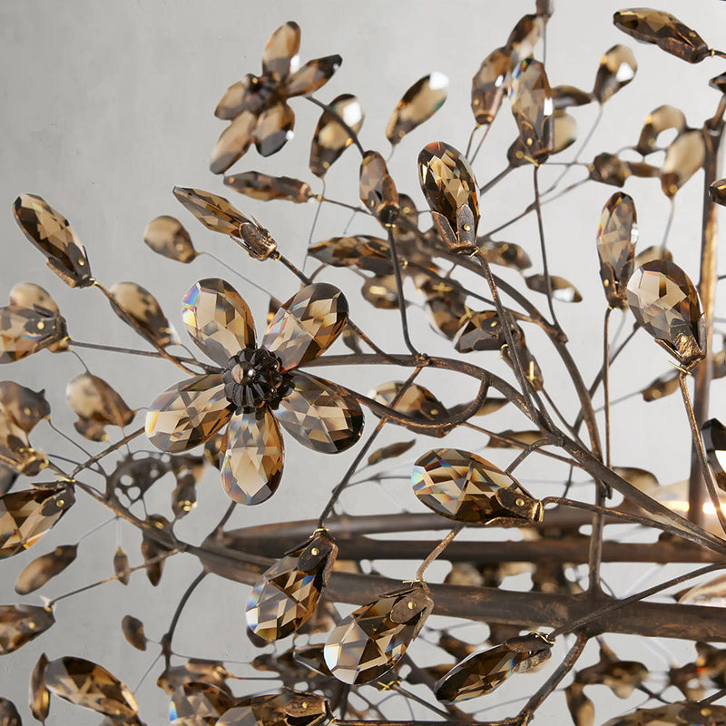 Fiore Oval Chandelier 62'' 74''-Chandelier-Feyran-GOLD-62"-Feyran