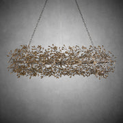 Fiore Oval Chandelier 62'' 74''-Chandelier-Feyran-BRONZE-74"-Feyran