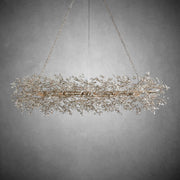 Fiore Oval Chandelier 62'' 74''-Chandelier-Feyran-SILVER-74"-Feyran