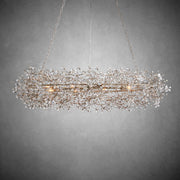 Fiore Oval Chandelier 62'' 74''-Chandelier-Feyran-SILVER-62"-Feyran