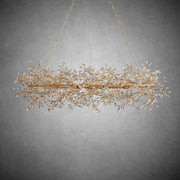 Fiore Oval Chandelier 62'' 74''-Chandelier-Feyran-GOLD-62"-Feyran