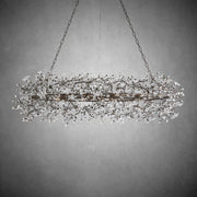 Fiore Oval Chandelier 62'' 74''-Chandelier-Feyran-GOLD-62"-Feyran