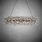 Fiore Oval Chandelier 62'' 74''-Chandelier-Feyran-BRONZE-62"-Feyran