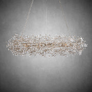Fiore Oval Chandelier 62'' 74''-Chandelier-Feyran-GOLD-62"-Feyran
