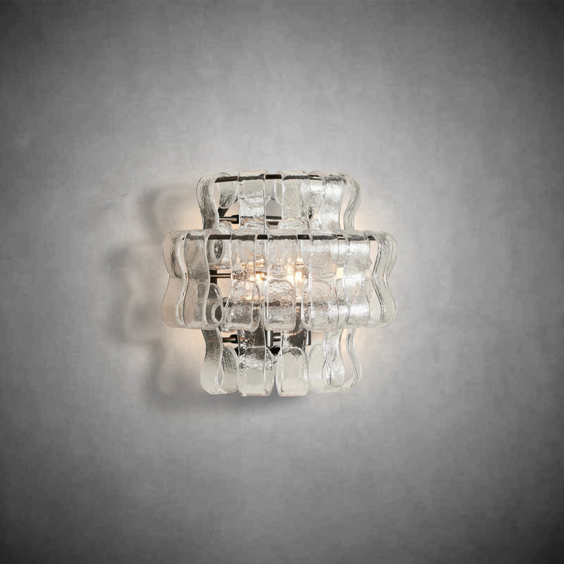 Ghiaccio Glass Wall Sconce