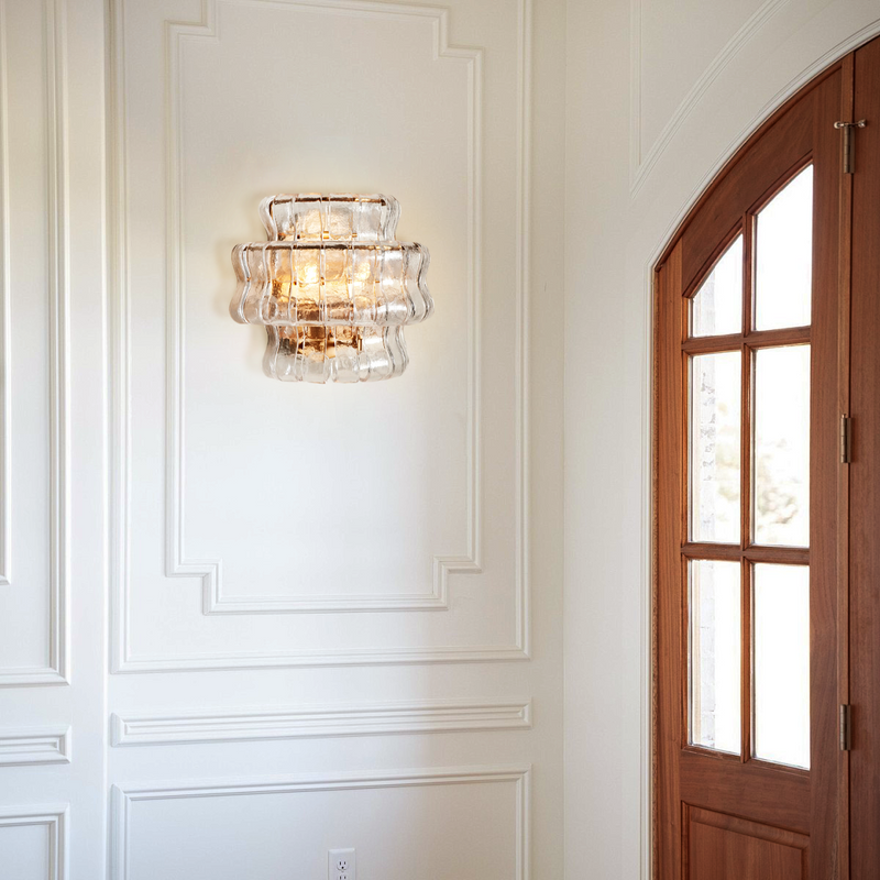Ghiaccio Glass Wall Sconce