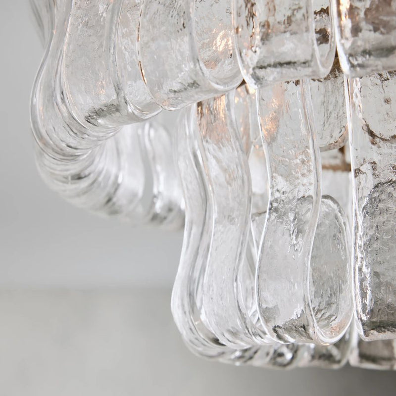 Ghiaccio Modern Glass Flushmount