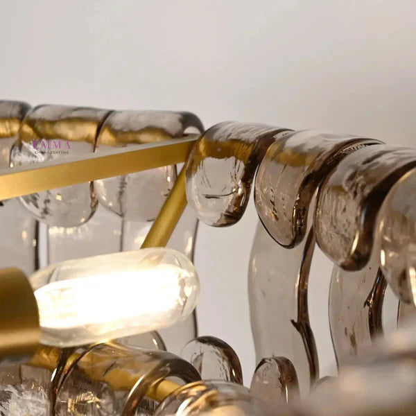 Ghiaccio Modern Glass Flushmount