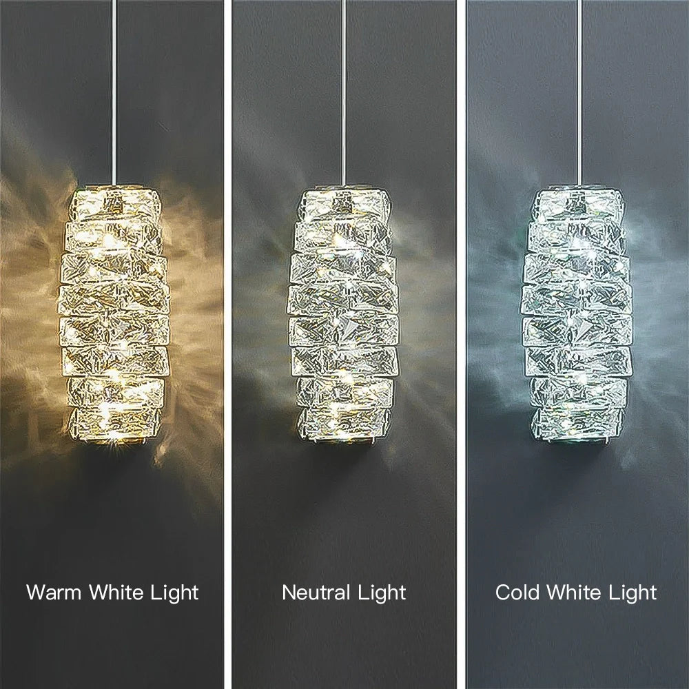 lighting-effect-of-glam-stacked-crystal-pendant-light-ch426-20250710-Feyran-lighting