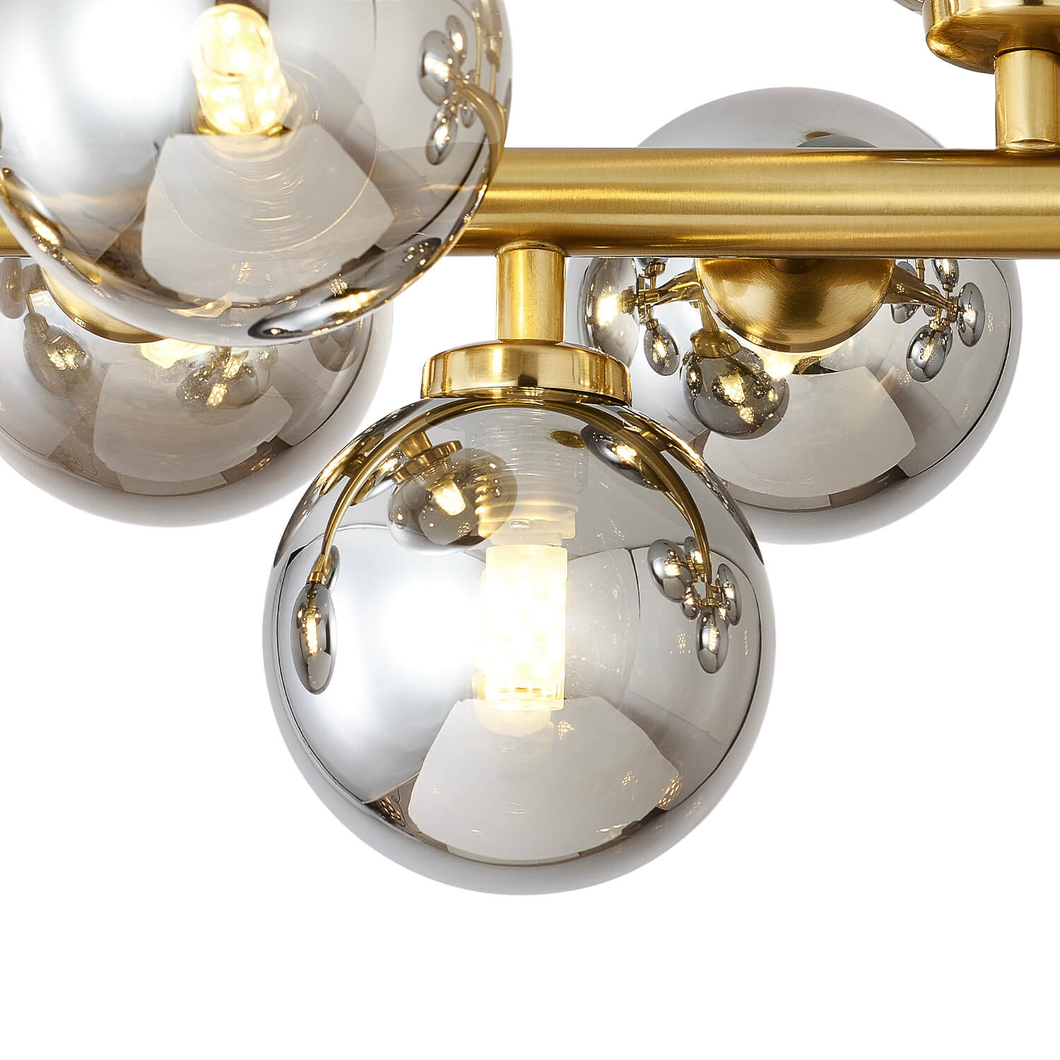 Glass Globes Linear Chandelier- details-1|Feyran