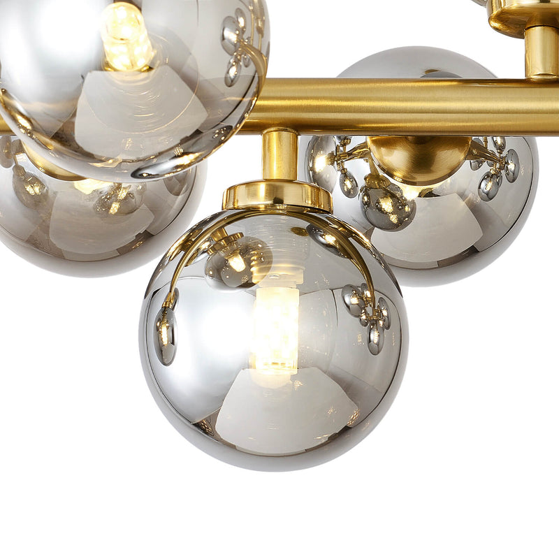 Glass Globes Linear Chandelier- details-1|Feyran