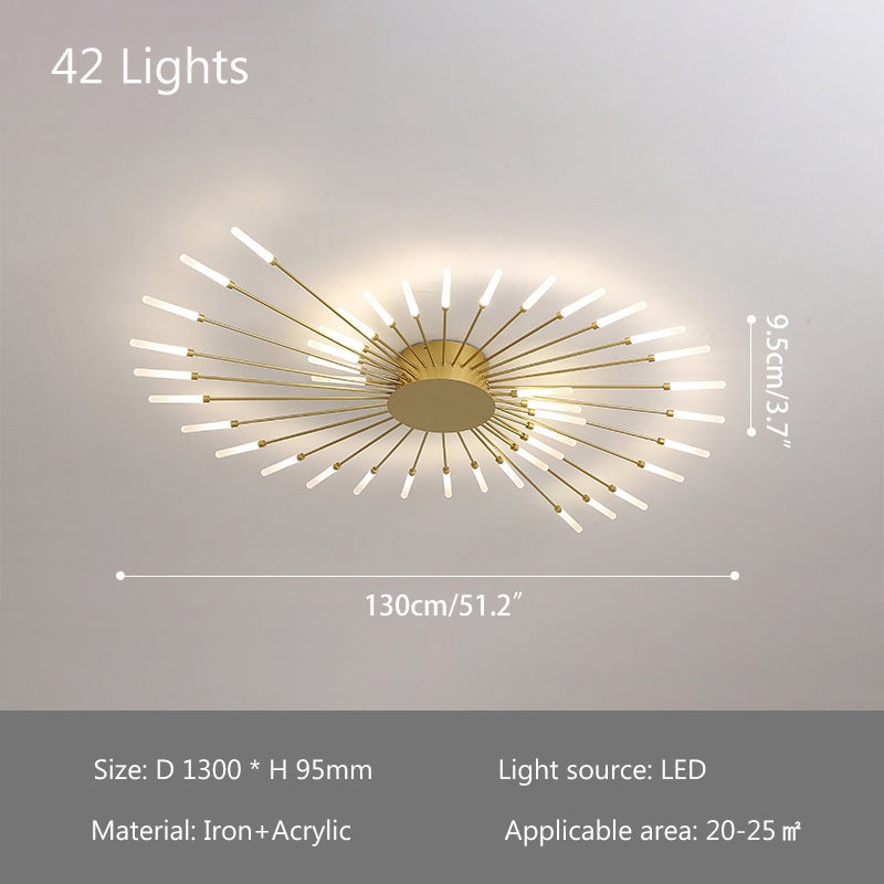 Feyran Fireworks Swirl Ceiling Light for Living Room