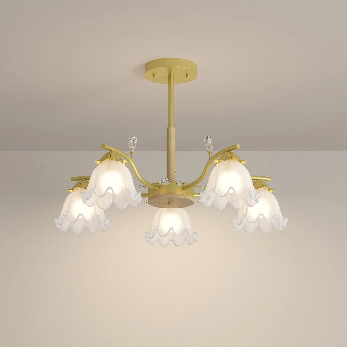 Feyran Creative Lily of the Valley Flower Chandelier