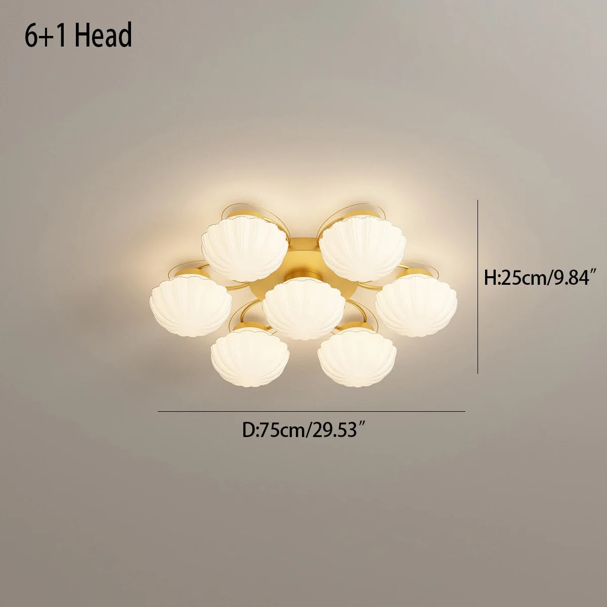 Feyran Creative Flower Living Room Ceiling Lamp