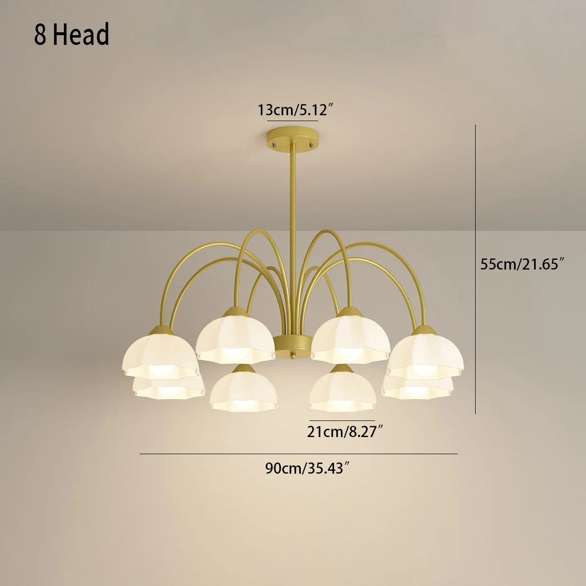 Feyran Nordic Modern Light Luxury Flower Chandelier