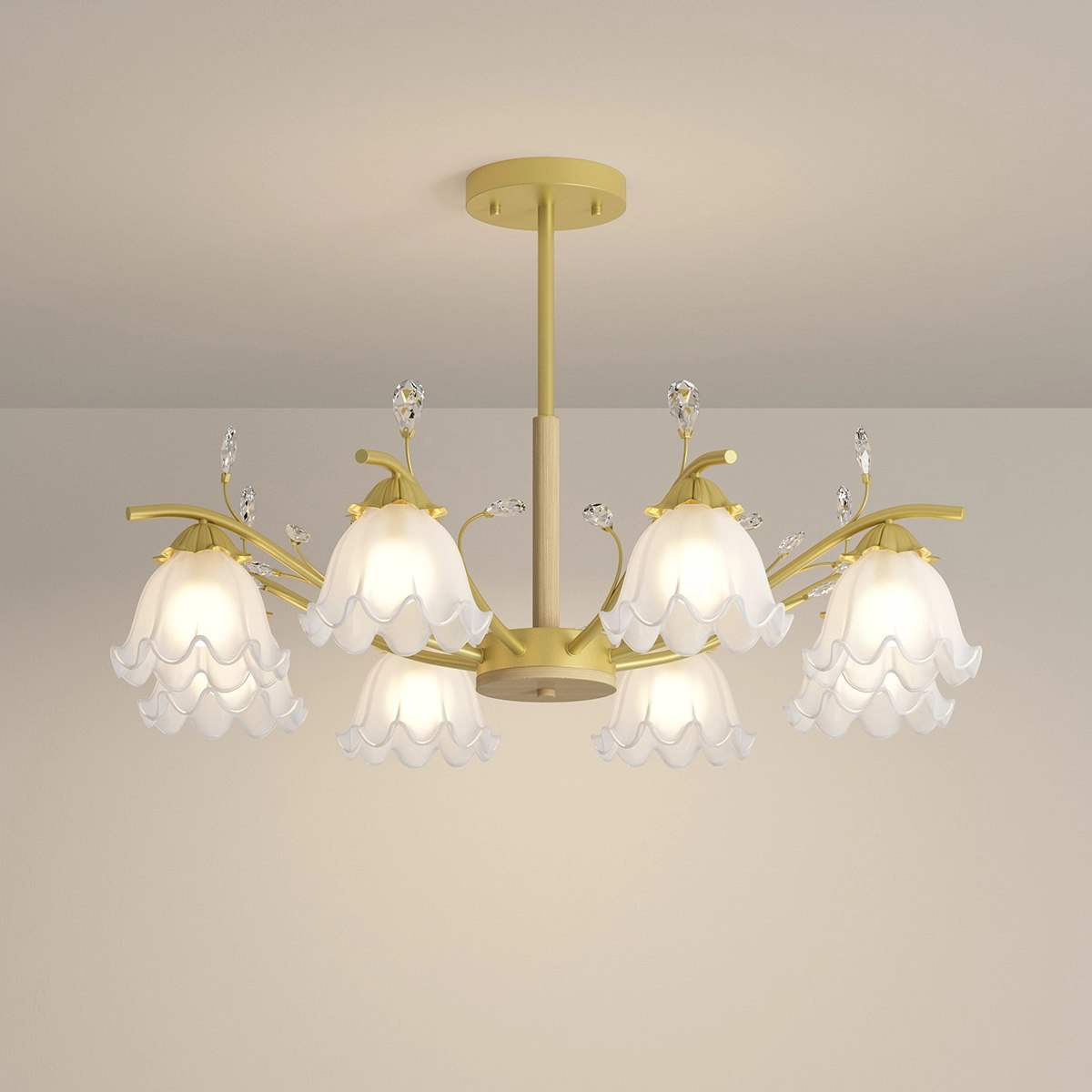 Feyran Creative Lily of the Valley Flower Chandelier