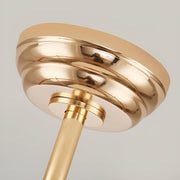 Gold Crystal Oscillating Ceiling Fan Light bedroom details-1 | Feyran