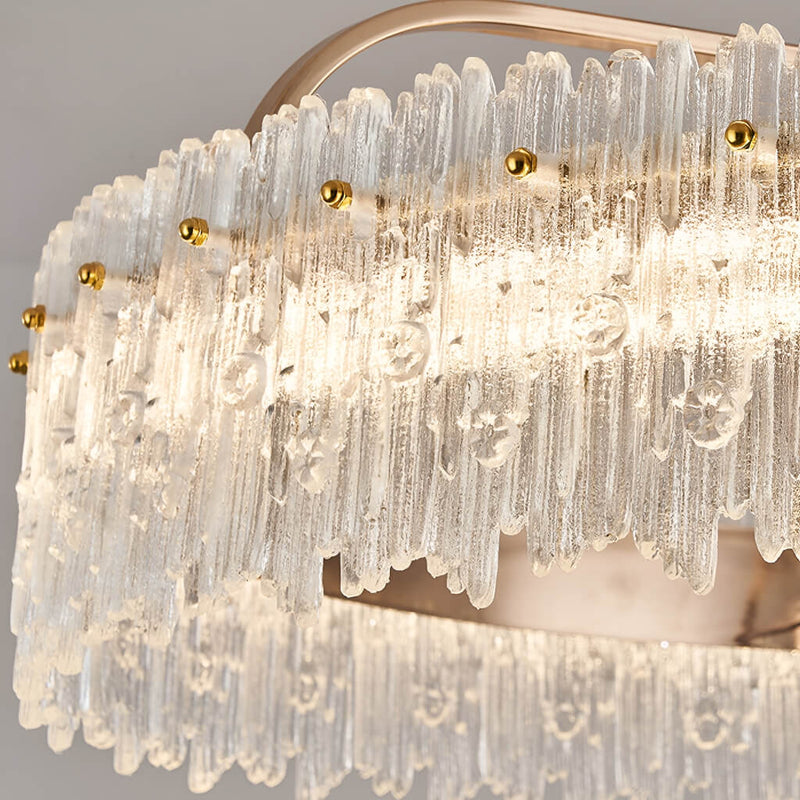Gold Crystal Oscillating Ceiling Fan Light bedroom details-3 | Feyran
