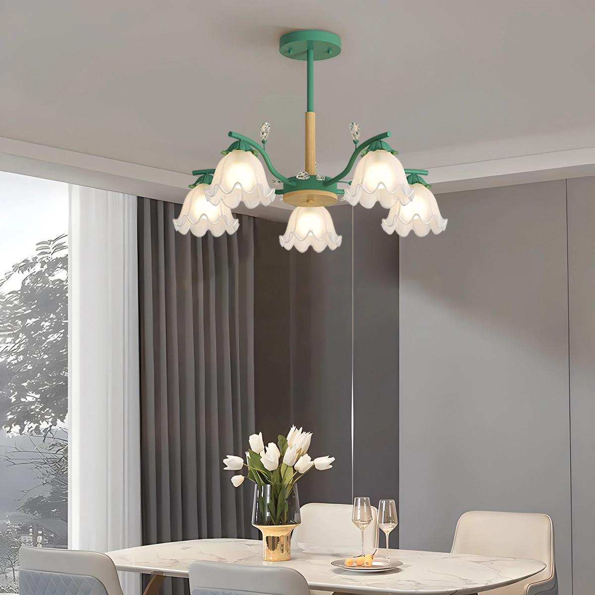 Feyran Creative Lily of the Valley Flower Chandelier