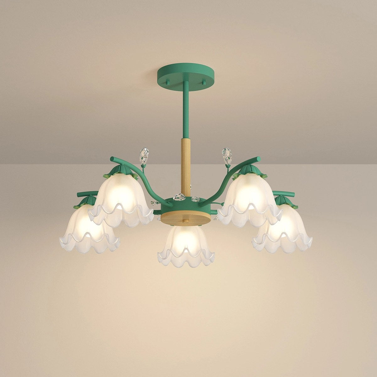 Feyran Creative Lily of the Valley Flower Chandelier