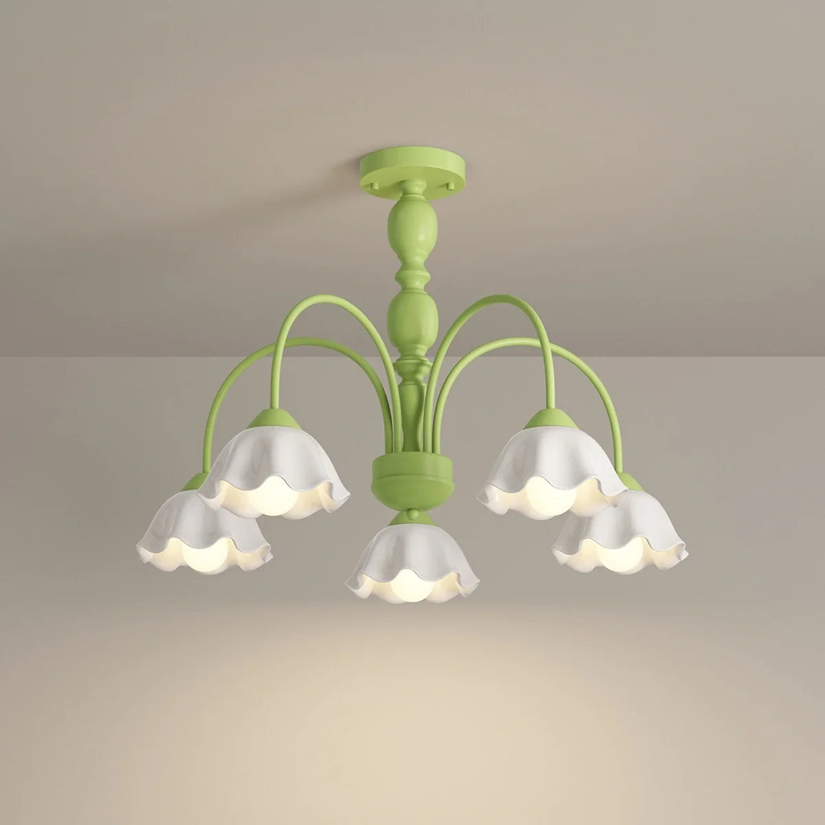 Feyran French Pastoral Style Flower Chandelier