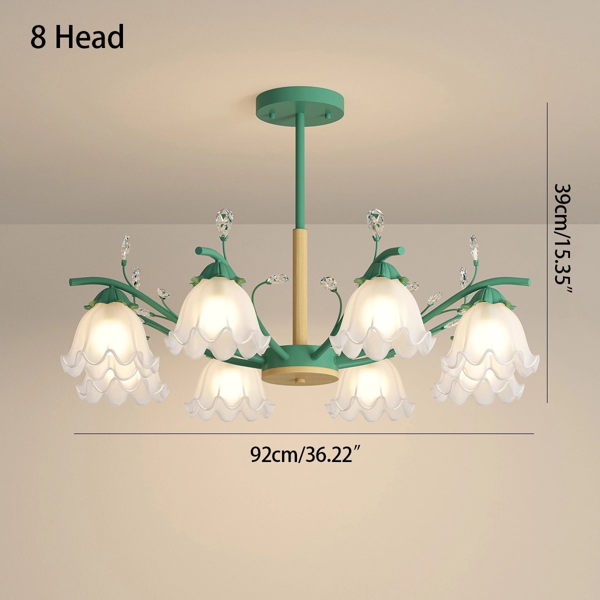 Feyran Creative Lily of the Valley Flower Chandelier