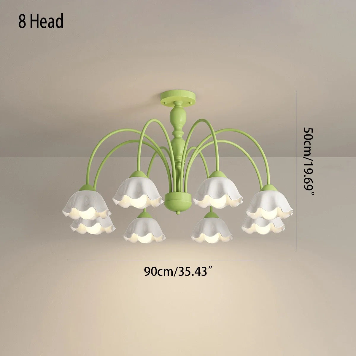 Feyran French Pastoral Style Flower Chandelier