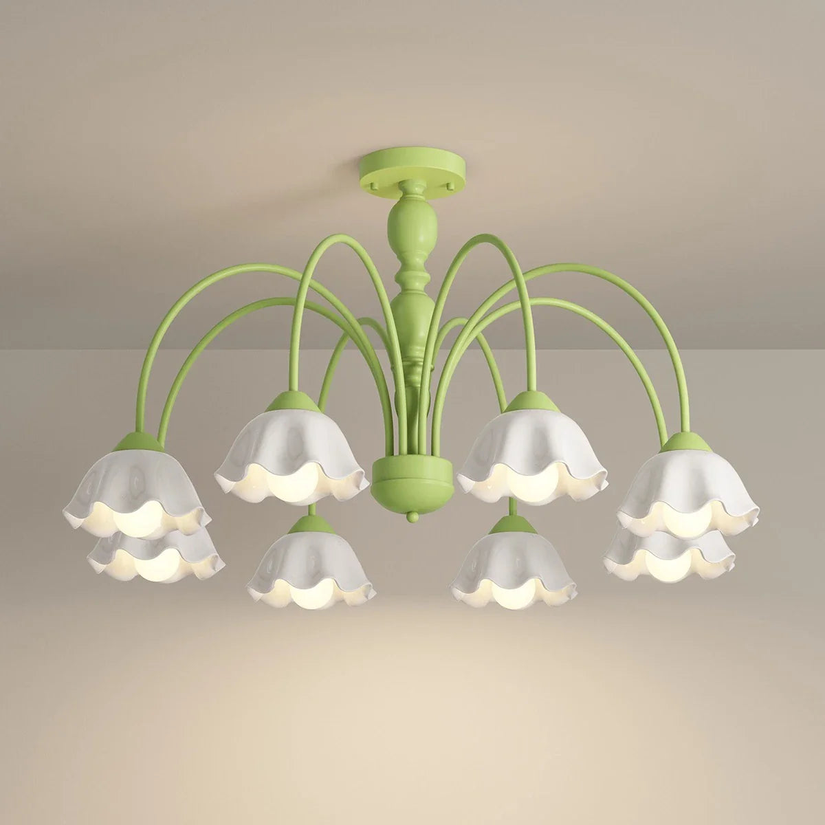 Feyran French Pastoral Style Flower Chandelier