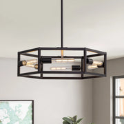 hexagon-industrial-black-lantern-drum-chandelier-ch396-20250606-Feyran-lighting