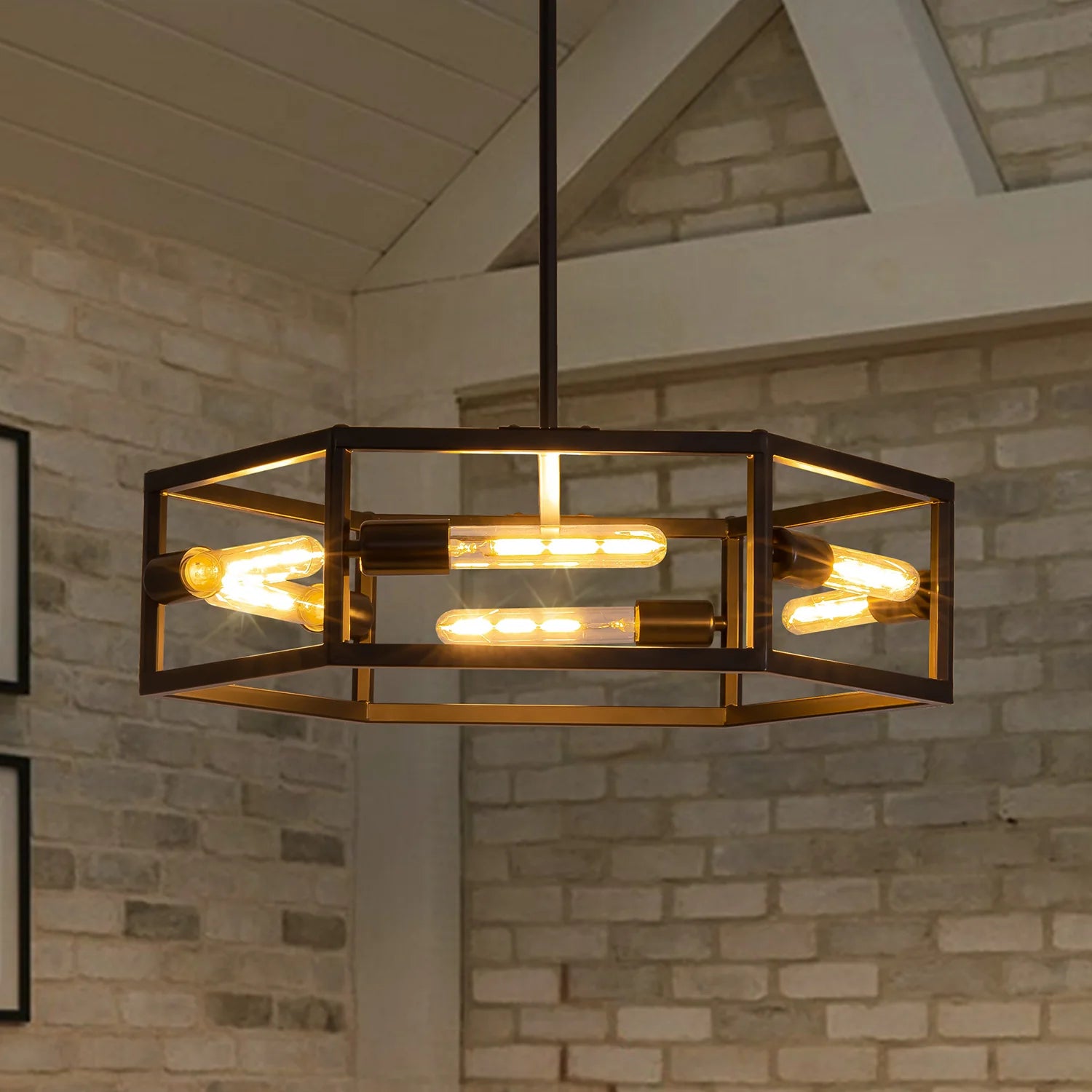 hexagon-industrial-black-lantern-drum-chandelier-ch396-20250606-Feyran-lighting