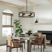 hexagon-industrial-black-lantern-drum-chandelier-ch396-20250606-Feyran-lighting