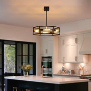 hexagon-industrial-black-lantern-drum-chandelier-ch396-20250606-Feyran-lighting