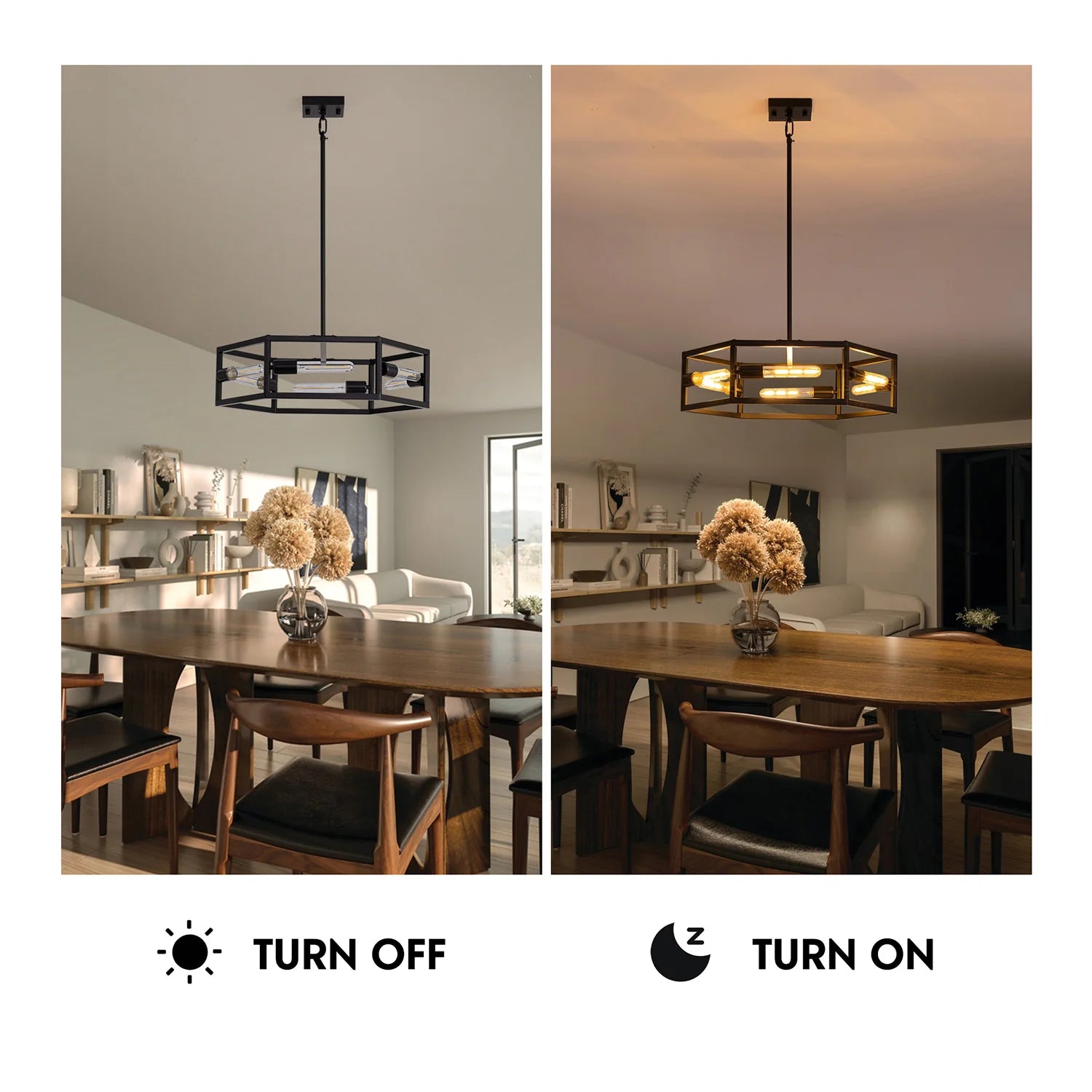 hexagon-industrial-black-lantern-drum-chandelier-ch396-20250606-Feyran-lighting