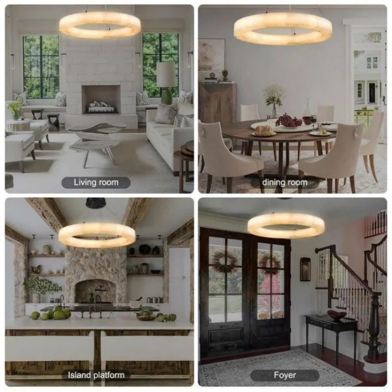 Karen Calcite Ring Chandelier 30″39″