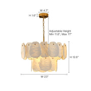 dimension-of-two-layered-alabaster-round-chandelier-ch457-20250826-Feyran-lighting