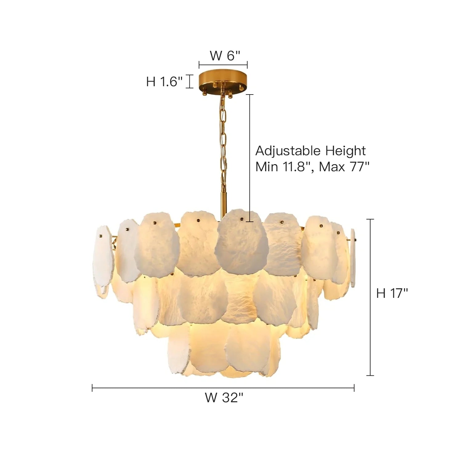 dimension-of-three-layered-alabaster-round-chandelier-ch457-20250826-Feyran-lighting