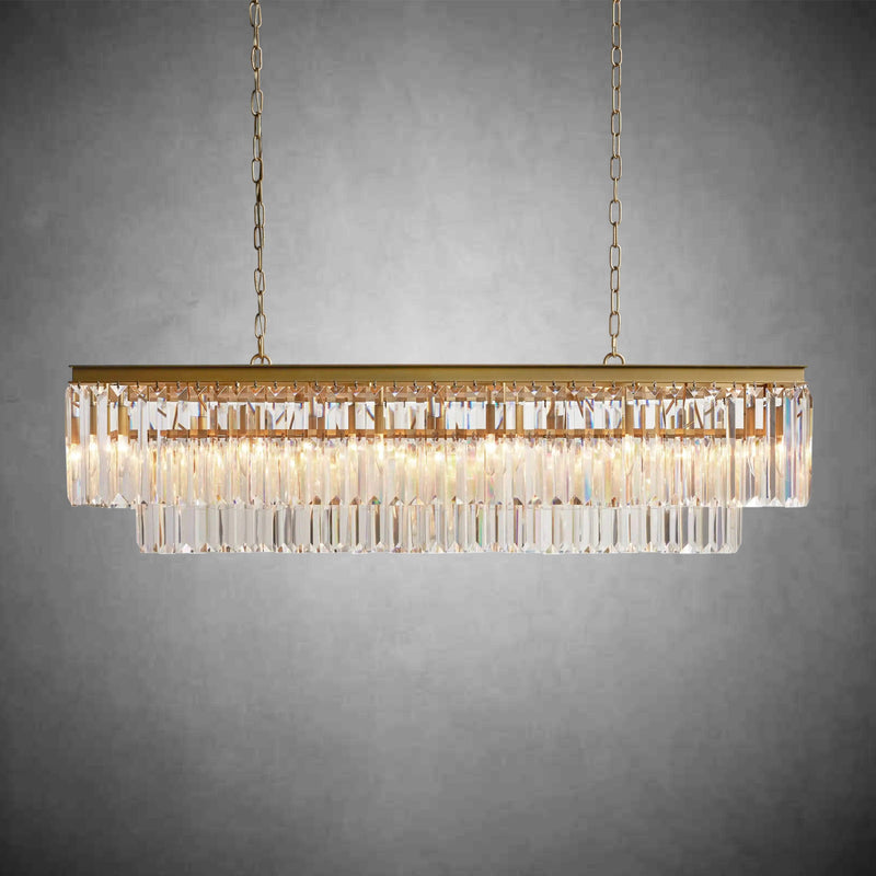 Leyland Tiered Rectangular Chandelier