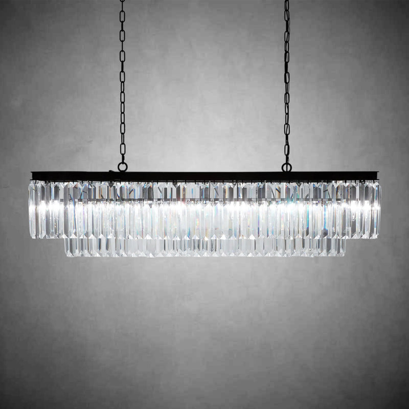 Leyland Tiered Rectangular Chandelier