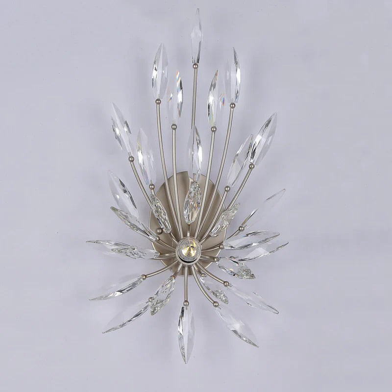 Lily Starburst Crystal Sputnik Wall Sconce
