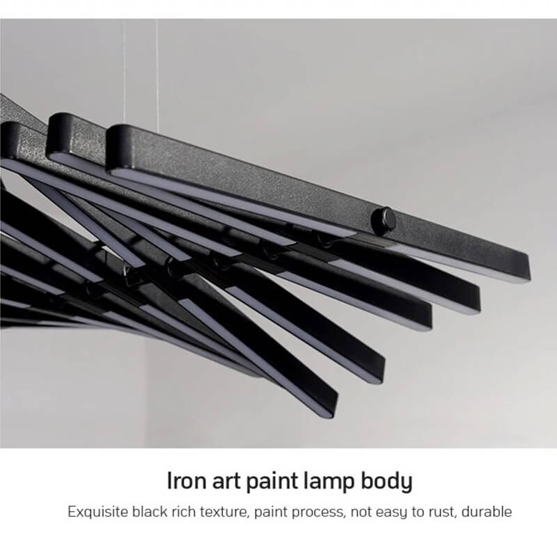 Feyran Linear Fish Bone Modeling Chandelier