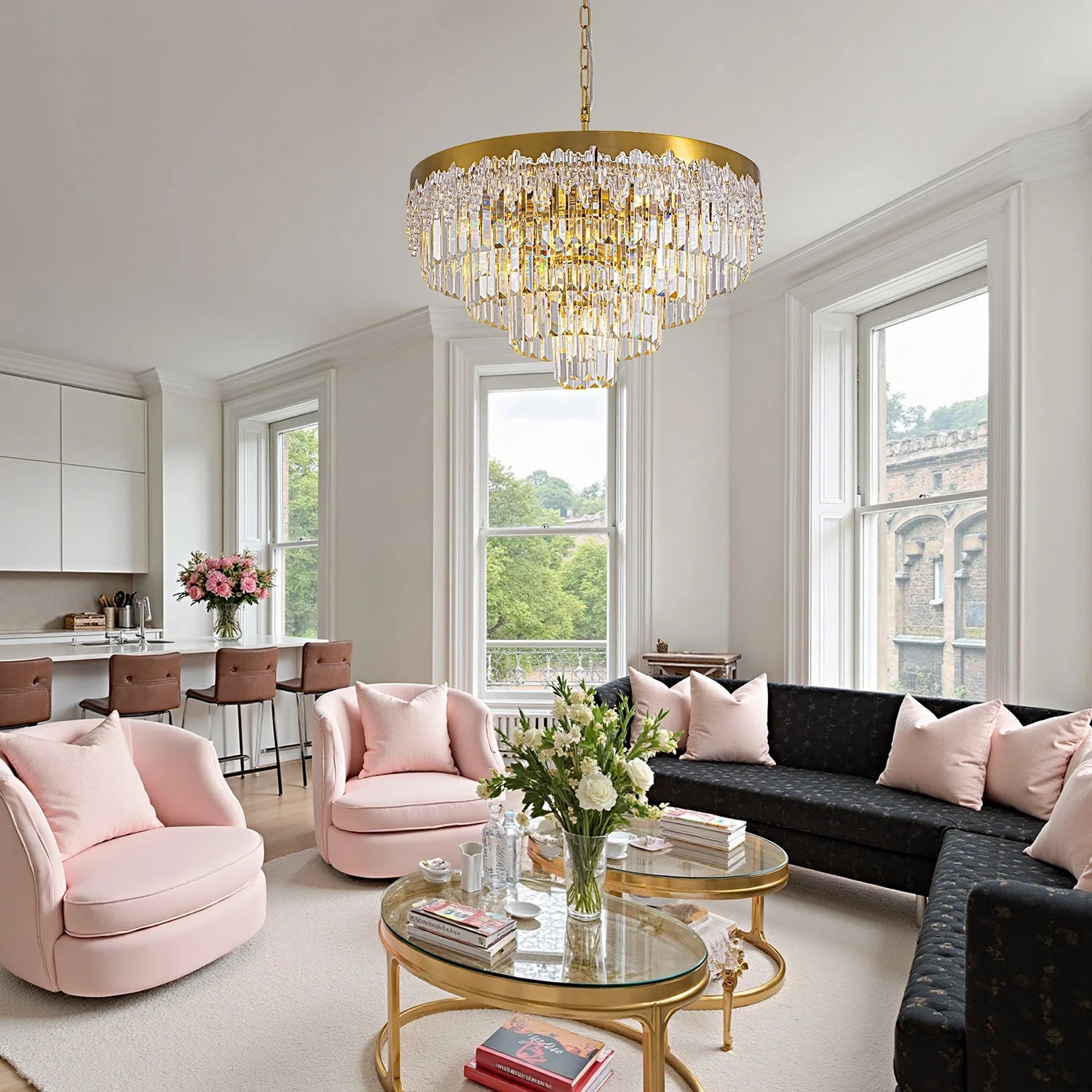 lumina-gold-crystal-tiered-chandelier-in-living-room-Feyran-lighting
