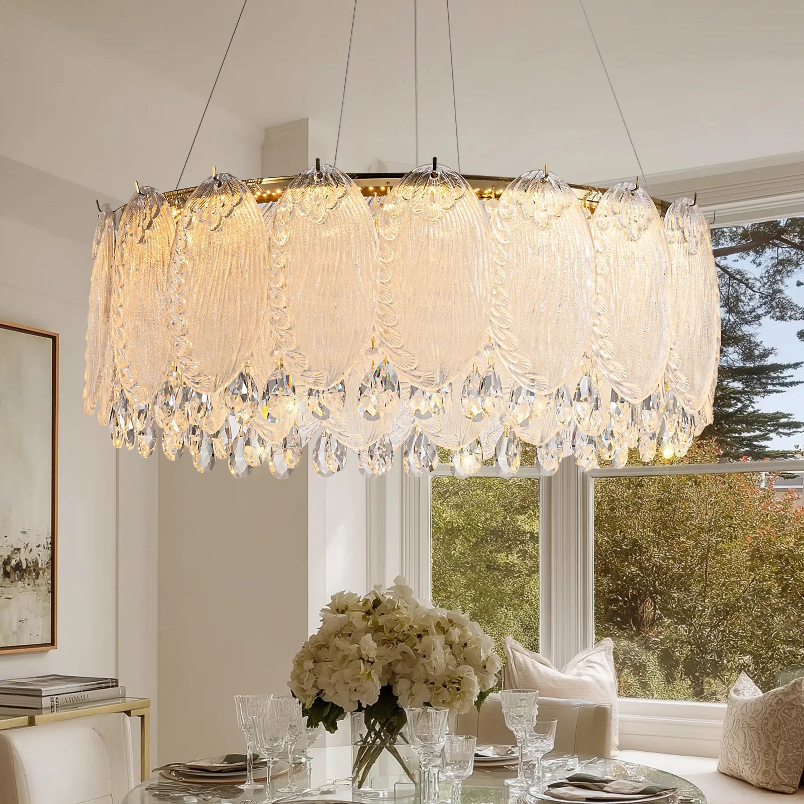 luxe-crystal-glass-round-chandelier-ch344-Feyran-lighting